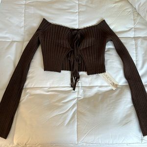 Beach bunny brown top